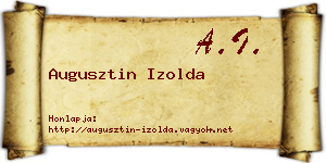 Augusztin Izolda névjegykártya
